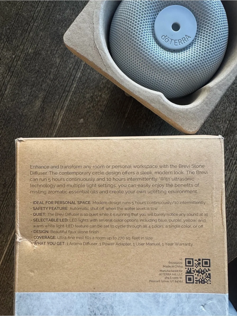 NIB doTERRA Brevi Stone Aroma Diffuser - Essential Oil Diffuser
